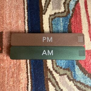 Ikigai Metal Pill Case Set (AM/PM) – with Interchangeable Transparent Covers